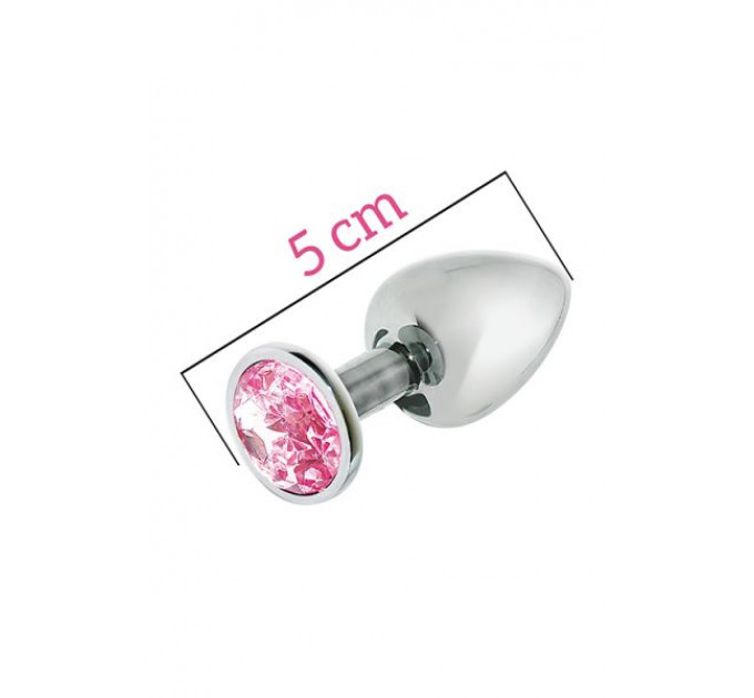 Анальна пробка MAI METAL PLUG WITH STONE, s SILVER
