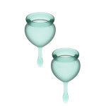 T360103 Менструальные чаши SATISFYER FEEL GOOD MENSTRUAL CUP GREEN