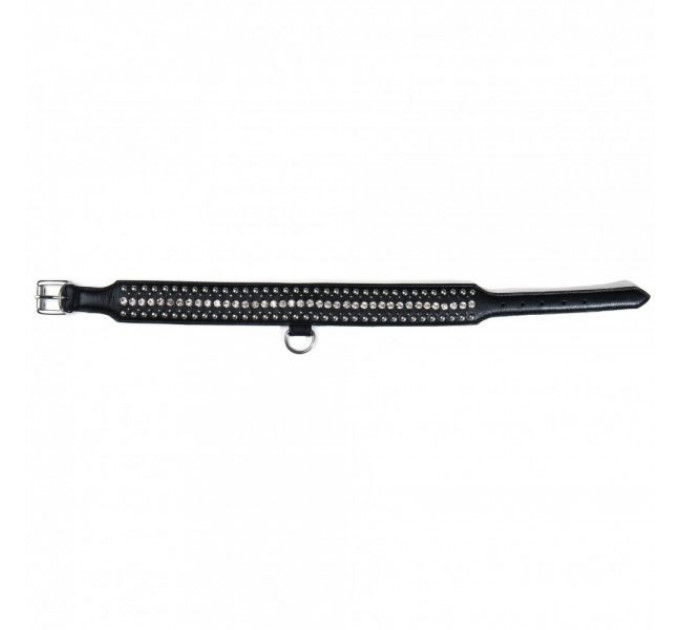 Ошейник Leather Crystal Diamonds, Black