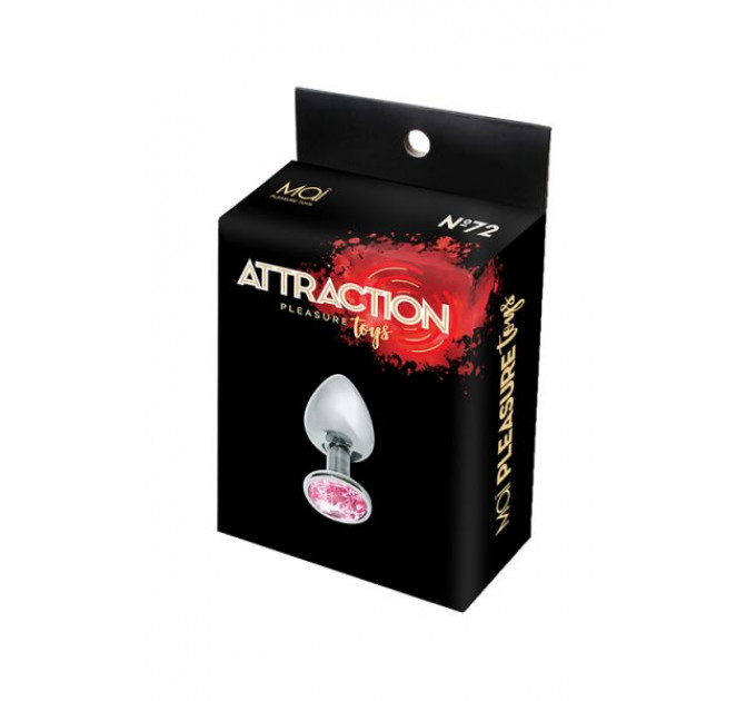 Анальна пробка MAI METAL PLUG WITH STONE, s SILVER