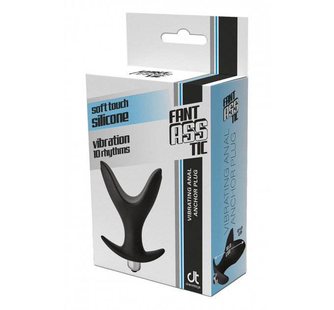 Анальна пробка з вібрацією FANTASSTIC VIBRATING ANAL ANCHOR PLUG BLACK