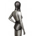 Боди-сетка в стразах с капюшоном CalExotic Hooded Deep V Bodysuit, черный