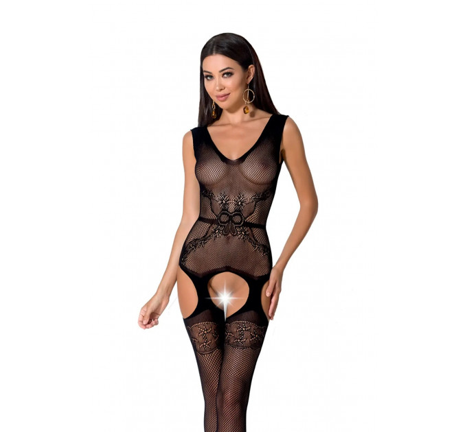 Бодистокинг BS062 black Passion, с открытым доступом, черный, S/L