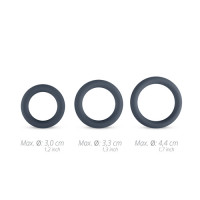 Набір із трьох ерекційних кілець Boners Boners 3-Piece Cock Ring Set