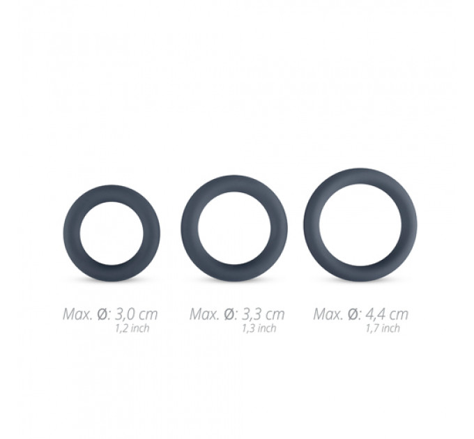 Набір із трьох ерекційних кілець Boners Boners 3-Piece Cock Ring Set