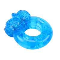 Ерекційне віброкільце Chisa GK Power Reusable Cock Ring, блакитне