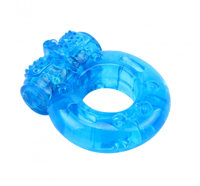 Ерекційне віброкільце Chisa GK Power Reusable Cock Ring, блакитне