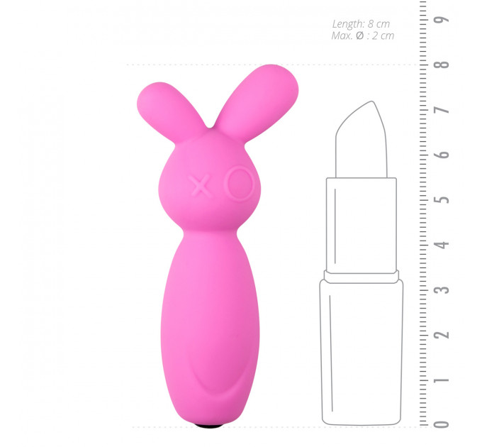 ET103PNK Мини-вибратор для клитора Vibrating Mini Bunny, 8 см х 2 см