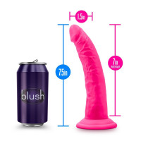 Фаллоимитатор с двойной плотностью Blush Neo Elite, розовый