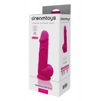 Фаллоимитатор реалистичный Dreamtoys Real Love на присоске с мошонкой, розовый