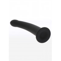 Фалоімітатор страпон Taboom Strap-On Dong Medium чорного кольору, 14 см х 3.3 см