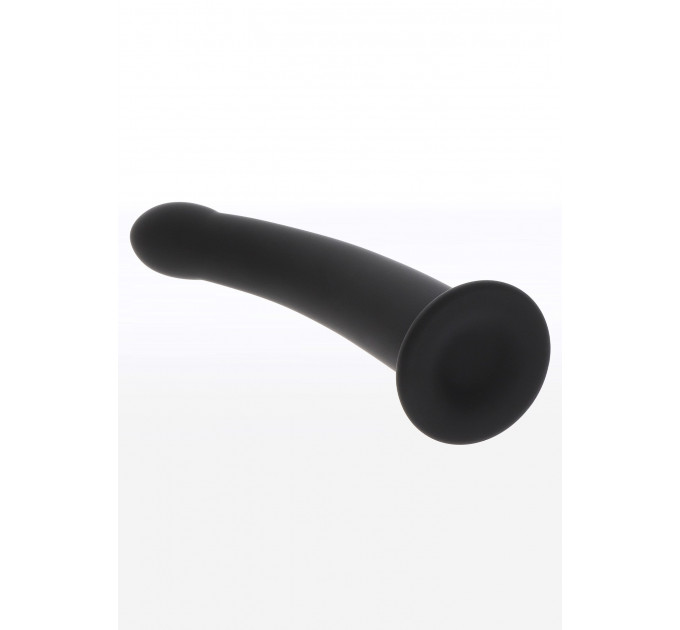 Фалоімітатор страпон Taboom Strap-On Dong Medium чорного кольору, 14 см х 3.3 см