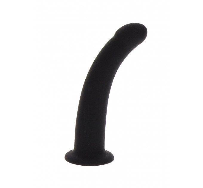 Фалоімітатор страпон Taboom Strap-On Dong Medium чорного кольору, 14 см х 3.3 см