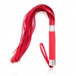 Флоггер с сердцем DS Fetish Flogger M red with heart metal
