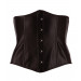 Корсет с открытым бюстом Cottelli Collection Corset Open Cup со шнуровкой, черный, M