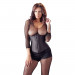 Корсет с открытым бюстом Cottelli Collection Corset Open Cup со шнуровкой, черный, M