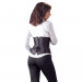 Корсет с открытым бюстом Cottelli Collection Corset Open Cup со шнуровкой, черный, M