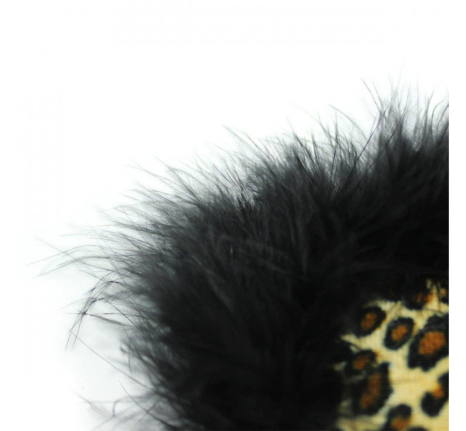 Маска на глаза с мехом Flocky blindfold leopard