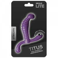 Масажер простати рельєфний Nexus Titus фіолетовий, 9.2 х 3.2 см