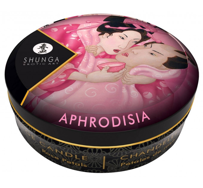 Массажная свеча Shunga Mini Massage Candle Roses с ароматом розы, 30 мл
