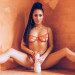 Мастурбатор вагина в колбе, киберкожа Fleshlight Girls Alina Lopez Rose, бежевый