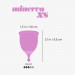 Менструальная чаша, Crushious Minerva розовая 5.5 х 3.8 см, размер XS
