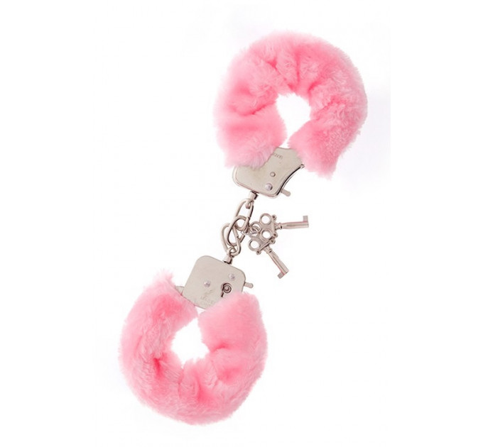 Наручники с мехом Dream toys Metal Handcuff, розовый
