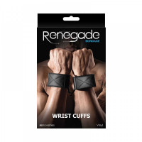 Наручники на зап'ястя, чорні RENEGADE BONDAGE WRIST CUFFS BLACK