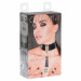 Нашийник широкий з підвіскою-пензликом Kinky Diva Collar Me!, чорно-сріблястий