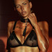 Нашийник широкий з підвіскою-пензликом Kinky Diva Collar Me!, чорно-сріблястий