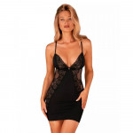 Пеньюар и стринги Obssesive Maderris chemise & thong XS/S