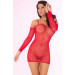 ПЛАТЬЕ В СЕТОЧКУ BAD INTENTIONS FISHNET DRESS RED, OS