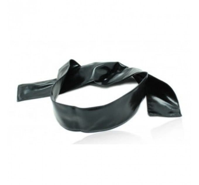 Повязка на глаза глянцевая DS Fetish, 150 см х 7.5 см, черная