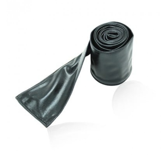 Повязка на глаза глянцевая DS Fetish, 150 см х 7.5 см, черная