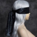 Повязка на глаза глянцевая DS Fetish, 150 см х 7.5 см, черная