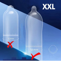 Презервативи ультра тонкі OLO з гіалуроновою кислотою XXL (ціна за 10 шт. в упаковці)