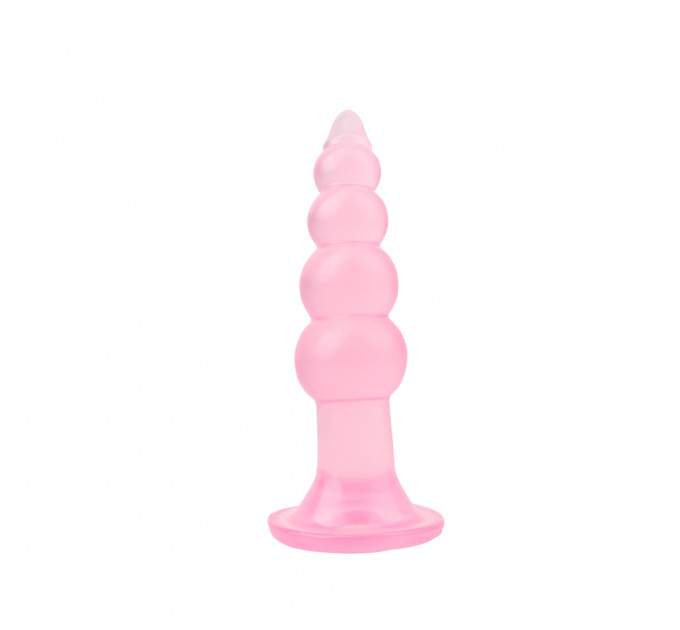 Рифленная анальная пробка Chisa Hi-Rubber Bumpy Butt Plug
