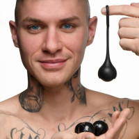 Силіконова підвіска для пеніса Cock Dangler з грузиками – чорна, Cock Dangler Siliconen Penishanger
