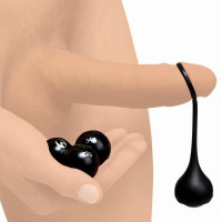 Силиконовая подвеска для пениса Cock Dangler с грузиками – черная,Cock Dangler Siliconen Penishanger Силиконовая подвеска для пениса Cock Dangler с грузиками – черная,Cock Dangler Siliconen Penishanger