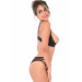 Трусики кружевные Daring Intimates с декоративными бретелями, черный, S/M