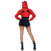 Коротка толстовка Диявол Leg Avenue Devil cropped hoodie S/M
