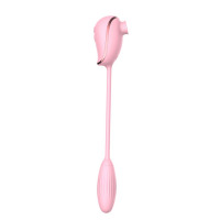 Вакуумний стимулятор клітора з віброяйцем High End Suction Love Egg PINK