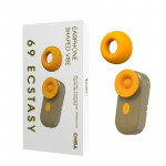 Вакуумный стимулятор в виде наушника Сhisa 69 ECSTASY серо-оранжевый