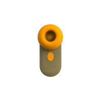 Вакуумный стимулятор в виде наушника Сhisa 69 ECSTASY серо-оранжевый