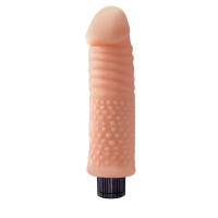 Вібратор реалістичний з рельєфом Chisa Real Touch Cock No.05, бежевий