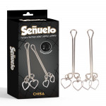 Зажимы на соски CHISA Senuelo Fetish Fantasy Heart Nipple Clamps в форме сердца