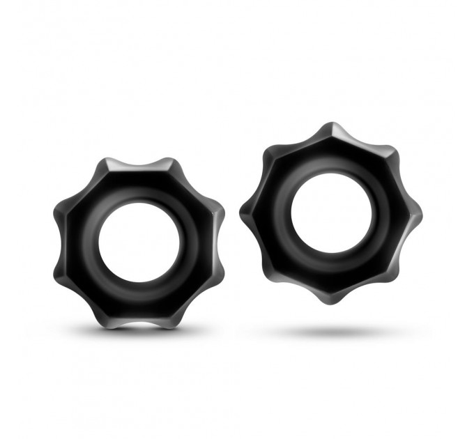 T330571 набір ерекційних кілець STAY HARD Nutz BLACK
