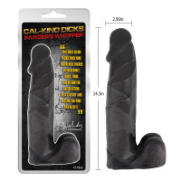 Фаллоиммитатор из киберкожи Chisa Cal-king Dicks Invader's Whopper гигантский, черный