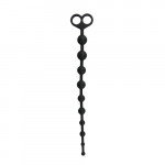 ET106BLK Анальные бусы Long Anal Beads черные, 33.5 см x 2.5 см