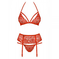 Комплект Obsessive 838-SEG-3 SET L/XL червоний